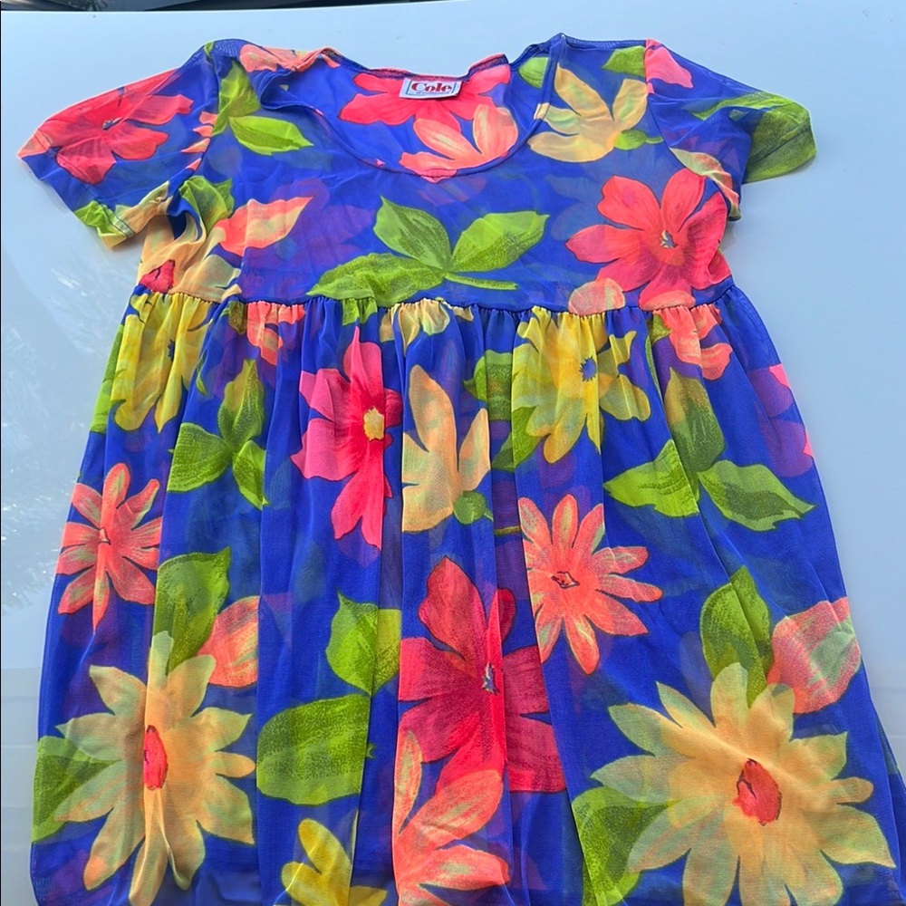 Floral Ladies Swim Cover Up Dress by Cole of California